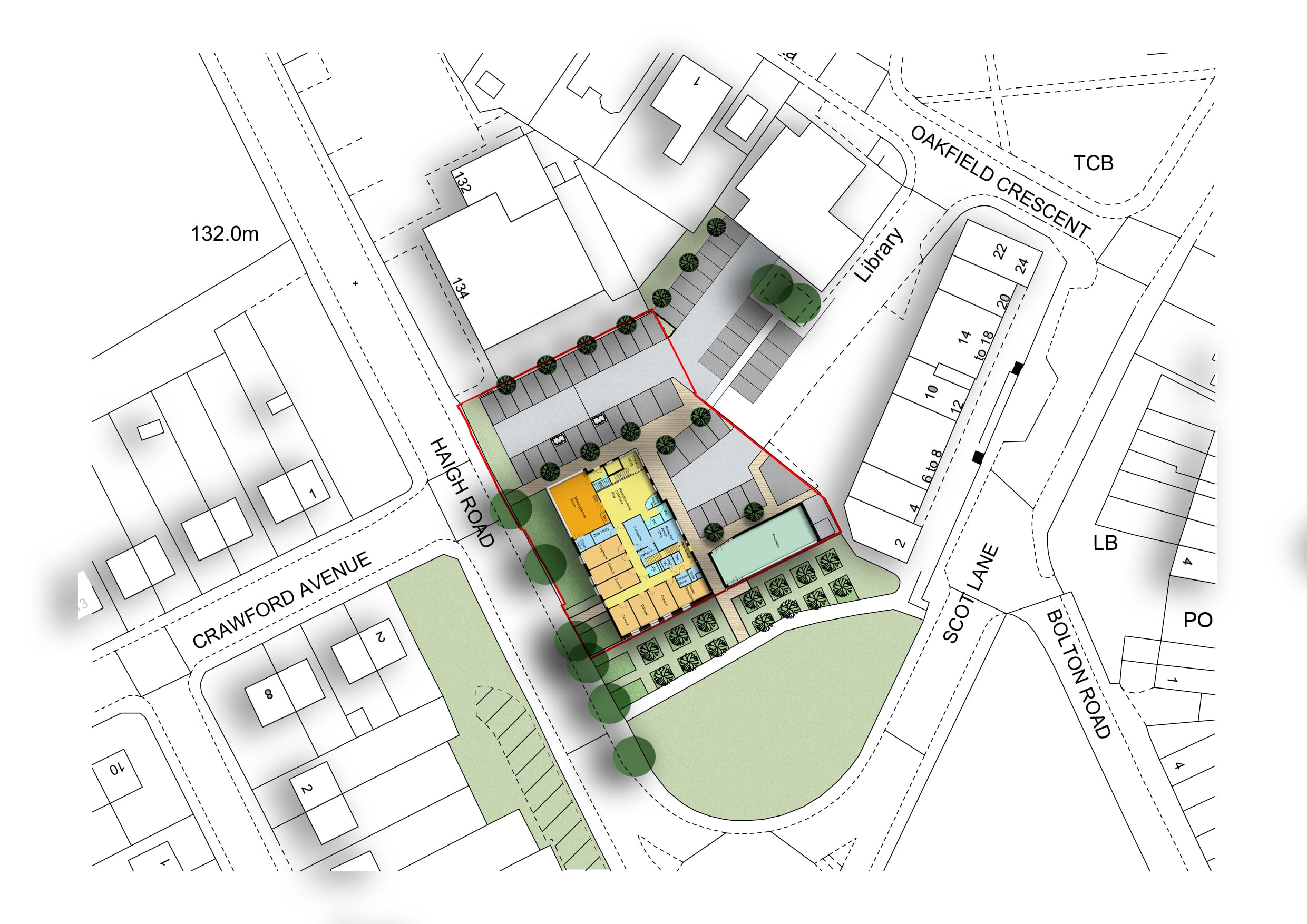 Aspull Health and Wellbeing Village site plan