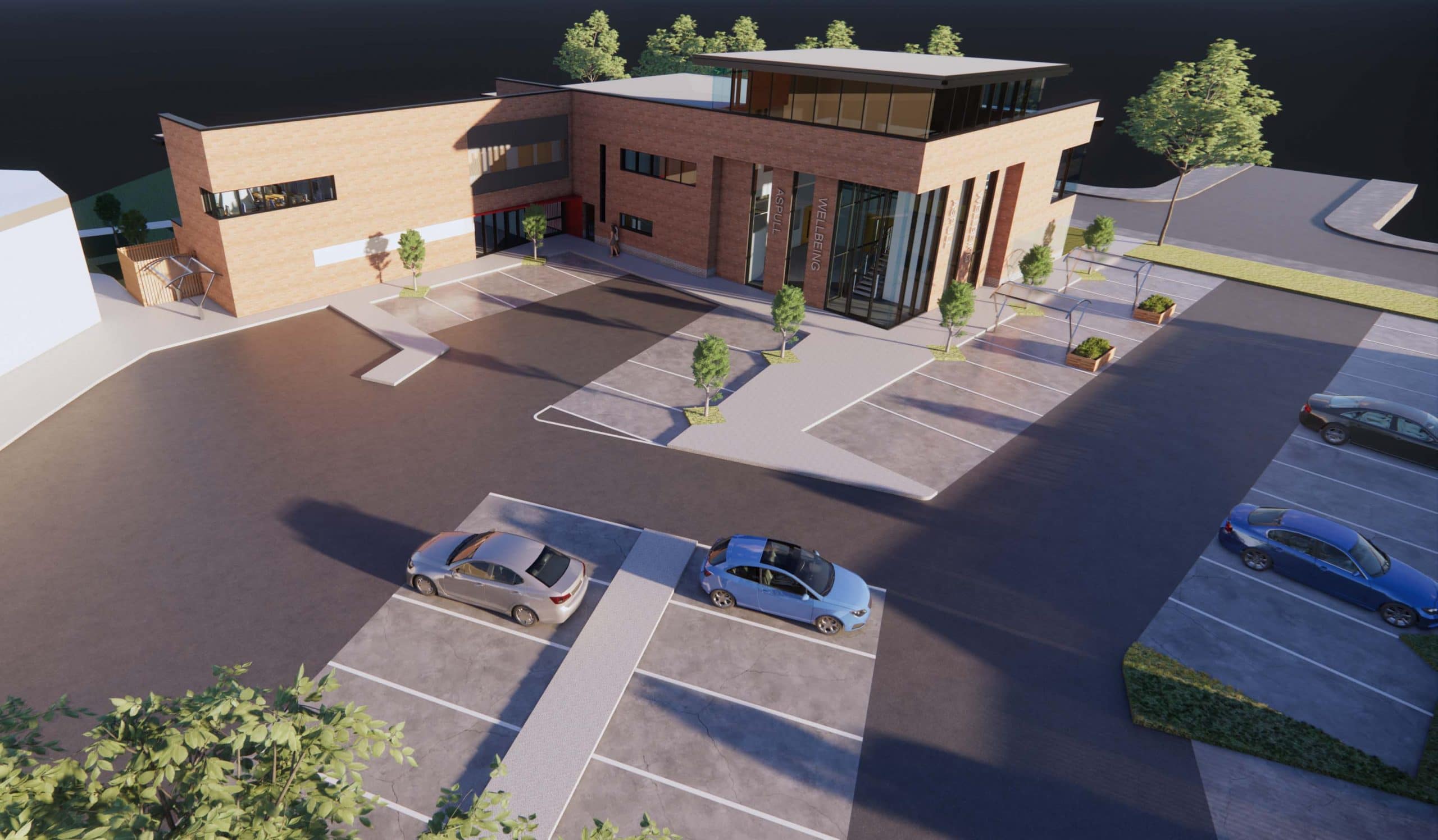 Aspull Health and Wellbeing Village render 1